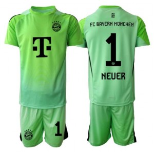 Fotbalové Dres Bayern Munich Manuel Neuer #1 Brankářské Dětské Domácí Oblečení 2025-26 Krátký Rukáv (+ trenýrky)